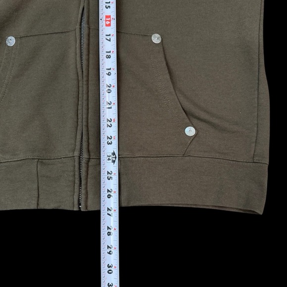 True Religion Men's  Green Buddha Logo Full Zip-Up Hoodie‎ Sweatshirt Large #072 - Picture 4 of 7